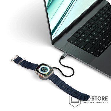 No name Satechi USB-C Fast Charging Cable - kabel ładujący USB-C do Apple Watch, 5W 20 cm (space gray)