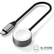 No name Satechi USB-C Fast Charging Cable - kabel ładujący USB-C do Apple Watch, 5W 20 cm (space gray)