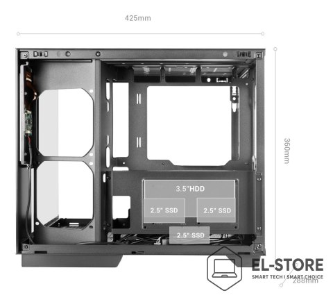 TACENS TACENS MARS MC-MIRAGE 7.2" IPS LCD ATX- obudowa