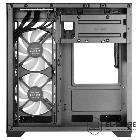 TACENS TACENS MARS MC-VIEW3 3xARGB USB-C mATX- obudowa/cases