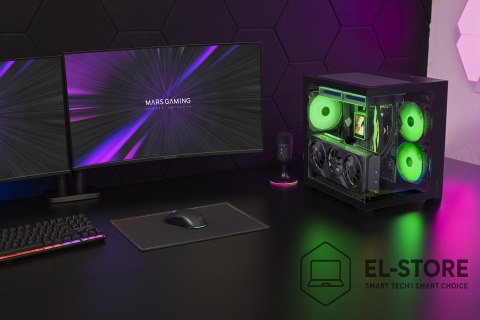TACENS TACENS MARS MC-VIEW3 3xARGB USB-C mATX- obudowa/cases