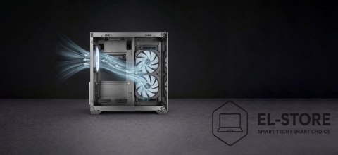 TACENS TACENS MARS MC-VIEW3 3xARGB USB-C mATX- obudowa/cases