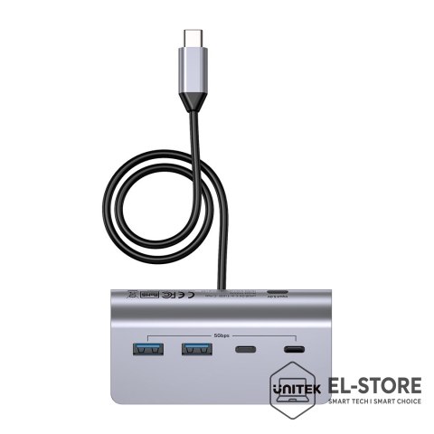 UNITEK UNITEK HUB ALUMINIOWY USB-A/C 2X USBA 2X USBC 5GBP