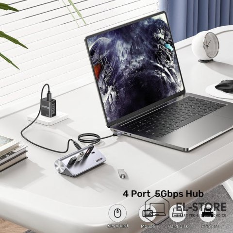 UNITEK UNITEK HUB ALUMINIOWY USB-A/C 2X USBA 2X USBC 5GBP