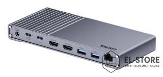 UNITEK Unitek Potrójna stacja dokująca USB4 40Gb/s,zasilacz 120W