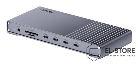 UNITEK Unitek Potrójna stacja dokująca USB4 40Gb/s,zasilacz 120W