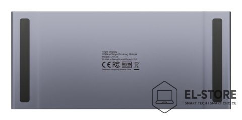 UNITEK Unitek Potrójna stacja dokująca USB4 40Gb/s,zasilacz 120W