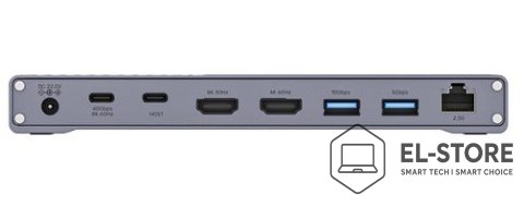 UNITEK Unitek Potrójna stacja dokująca USB4 40Gb/s,zasilacz 120W