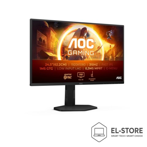 AOC AOC G4 25G4SXU monitor komputerowy 62,2 cm (24.5") 1920 x 1080 px Full HD LED Czarny, Szary