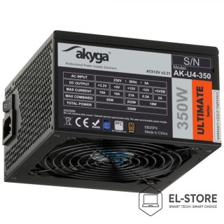 Akyga Akyga AK-U4-350 moduł zasilaczy 350 W 20+4 pin ATX ATX Czarny