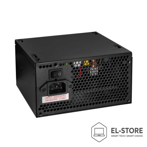 Akyga Zasilacz ATX 600W Akyga AK-C1-600 P4+4 2x PCI-E 6+2 pin 5x SATA 3x Molex APFC FAN 12cm