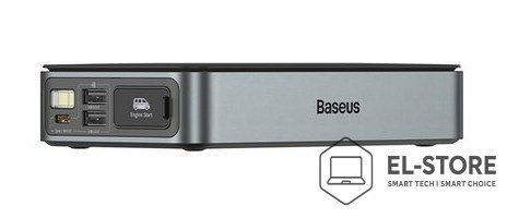 Baseus Powerbank/Rozrusznik Baseus Pro+ Car Jump Starter, 12000mAh, 1200A, USB (czarny)