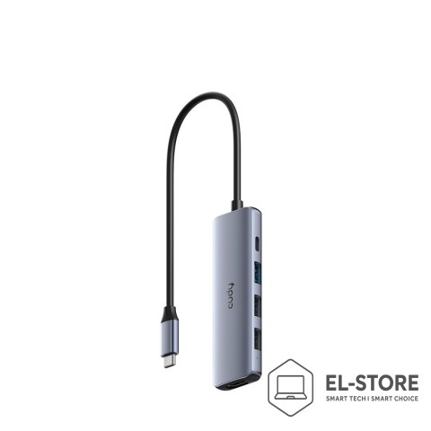 CUDY CUDY UH405 Hub 5-IN-1 USB-C z HDMI 4K