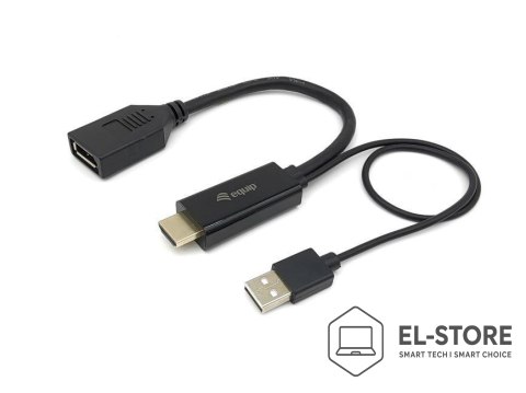 EQUIP Equip 119039 adapter kablowy 0,15 m HDMI Typu A (Standard) DisplayPort Czarny