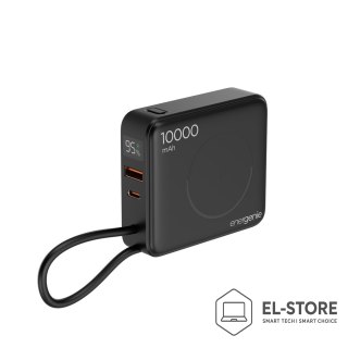 GEMBIRD GEMBIRD POWERBANK 10000 MAH, SZYBKIE ŁADOWANIE 20 W, ŁADOWANIE BEZPRZEWODOWE CZARNY