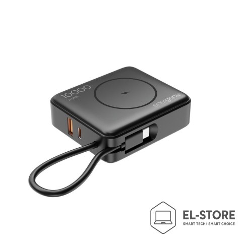 GEMBIRD GEMBIRD POWERBANK 10000 MAH, SZYBKIE ŁADOWANIE 20 W, ŁADOWANIE BEZPRZEWODOWE CZARNY