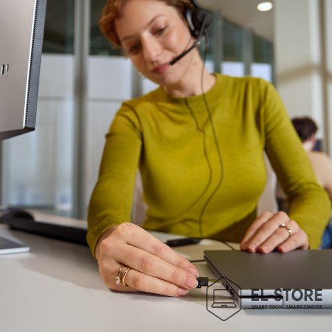 Hewlett-Packard Słuchawki przewodowe HP Poly Mission 415 Monaural USB Wired Headset Classic
