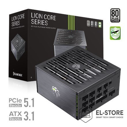 No name Gamemax PSU | LION CORE 1200P | 1200 W | Platinum | Full Modular