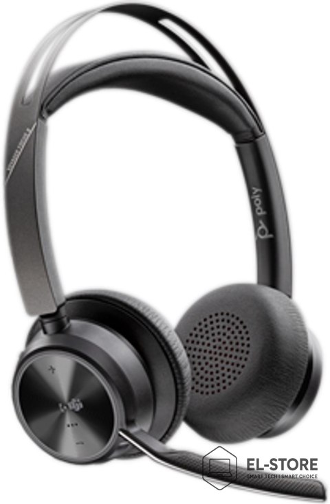 POLY Słuchawki Poly Voyager Focus 2-M USB-C-C Headset USB-C/A Adapter Charging Stand No localization Retail Packaging