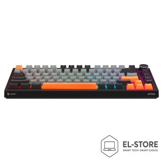 SAVIO SAVIO KLAWIATURA MAGNETYCZNA ASTRAL BLACK OUTEMU WHITE JADE RGB 3 KOLORY KEYCAPÓW