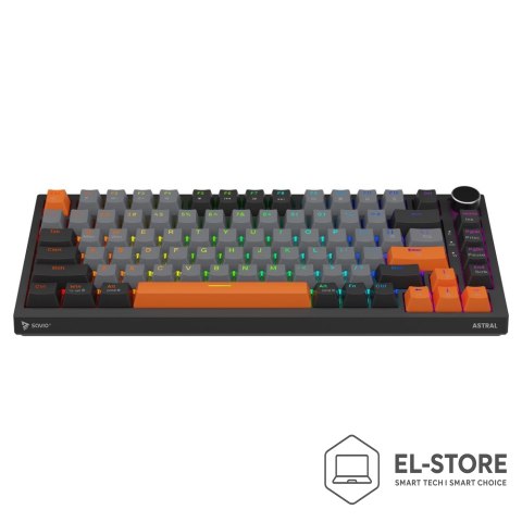 SAVIO SAVIO KLAWIATURA MAGNETYCZNA ASTRAL BLACK OUTEMU WHITE JADE RGB 3 KOLORY KEYCAPÓW