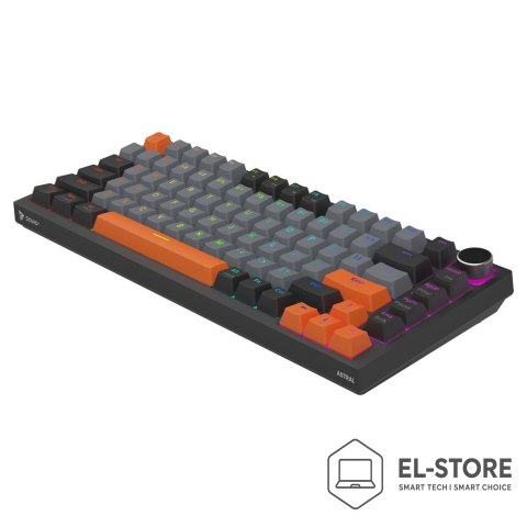 SAVIO SAVIO KLAWIATURA MAGNETYCZNA ASTRAL BLACK OUTEMU WHITE JADE RGB 3 KOLORY KEYCAPÓW