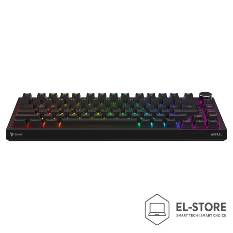 SAVIO SAVIO KLAWIATURA MAGNETYCZNA ASTRAL BLACK OUTEMU WHITE JADE RGB