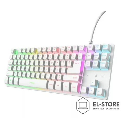 Trust Klawiatura TKL Trust GXT 833W Thado White