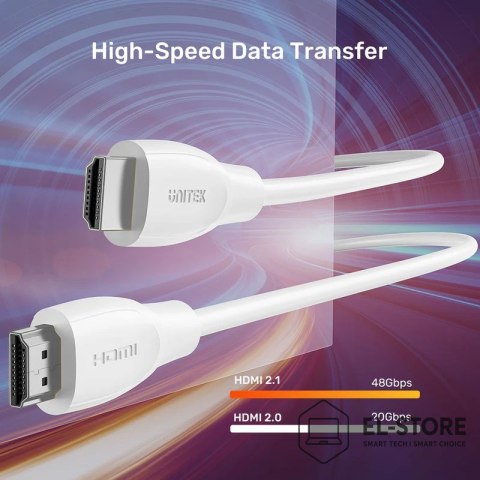 UNITEK UNITEK KABEL HDMI 2.1 8K HDR BIAŁY 1,5M