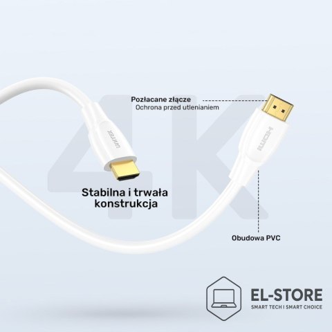 UNITEK UNITEK KABEL HDMI 2.1 8K HDR BIAŁY 2M