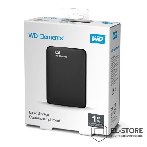 WD Dysk zewnętrzny HDD WD Elements Portable 1TB 2.5 Black