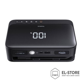 Baseus Baseus Super Energy BS-CH013 4in1 - urządzenie do rozruchu silnika z latarką, powerbankiem 6000mAh, kompresorem (czarny)