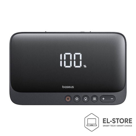 Baseus Baseus Super Energy BS-CH013 4in1 - urządzenie do rozruchu silnika z latarką, powerbankiem 6000mAh, kompresorem (czarny)