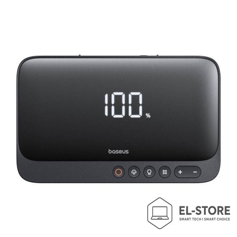 Baseus Baseus Super Energy BS-CH013 4in1 - urządzenie do rozruchu silnika z latarką, powerbankiem 6000mAh, kompresorem (czarny)