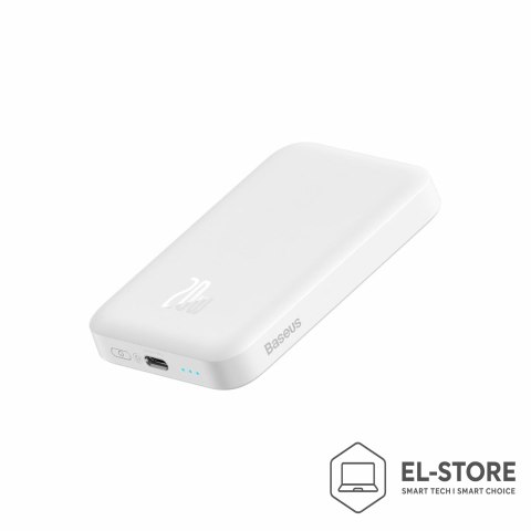 Baseus Powerbank Baseus Magnetic Mini Air PPCXM06A 6000mAh 20W z kablem Simple Series USB-C - biały