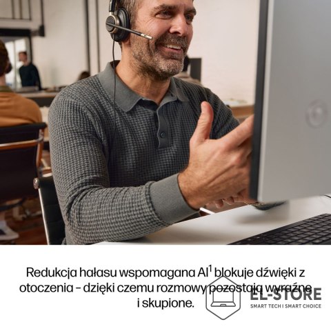 Hewlett-Packard Słuchawki przewodowe HP Poly Mission 825 Stereo USB Wired Headset