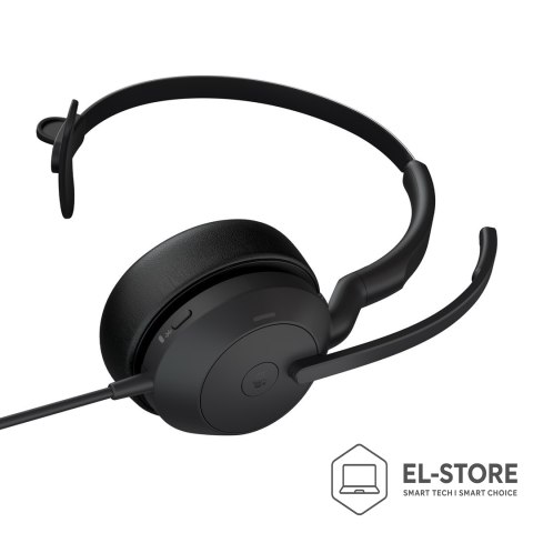 Jabra Jabra Evolve2 50 Zestaw słuchawkowy Przewodowa Opaska na głowę Biuro/centrum telefoniczne Bluetooth