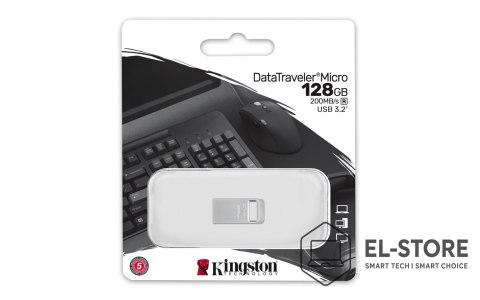 Kingston KINGSTON FLASH 128GB DATATRAVELER USB 3.2 Gen 1 200MB/s