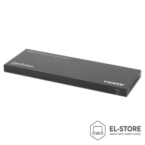 Manhattan MANHATTAN 4K60Hz 8-portowy rozdzielacz HDMI ze skalowaniem w dół