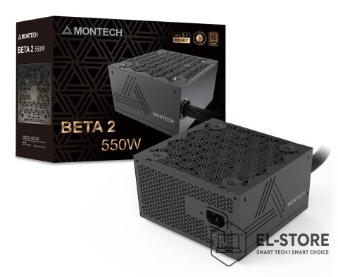 Montech Montech BETA 2 moduł zasilaczy 550 W 20+4 pin ATX ATX Czarny