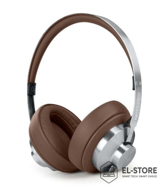 Muse Muse M-298 SBR słuchawki/zestaw słuchawkowy Przewodowy i Bezprzewodowy Opaska na głowę Połączenia/muzyka Bluetooth Brązowy, Sreb