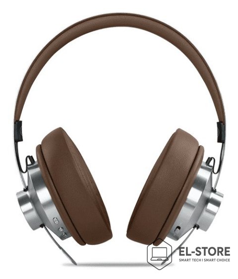 Muse Muse M-298 SBR słuchawki/zestaw słuchawkowy Przewodowy i Bezprzewodowy Opaska na głowę Połączenia/muzyka Bluetooth Brązowy, Sreb