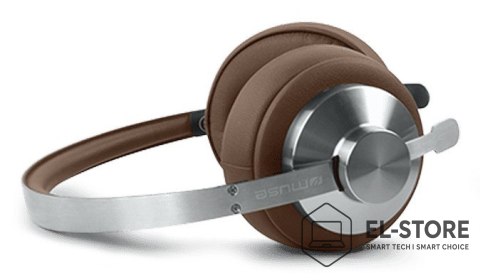 Muse Muse M-298 SBR słuchawki/zestaw słuchawkowy Przewodowy i Bezprzewodowy Opaska na głowę Połączenia/muzyka Bluetooth Brązowy, Sreb