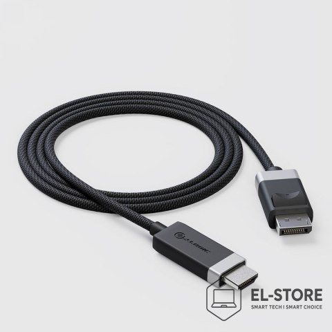 No name ALOGIC FUDPHD2-SGR adapter kablowy 2 m DisplayPort HDMI Czarny, Szary