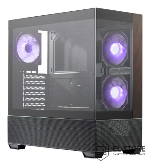 No name Cooler Master Elite 690 Wood Midi Tower Czarny