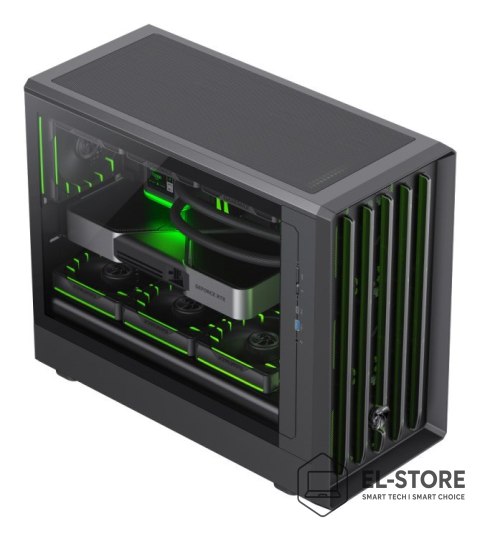 No name GameMax CLAW 360 BK Micro Tower Czarny