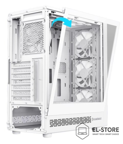 No name GameMax Storm 2 AW Midi Tower Biały