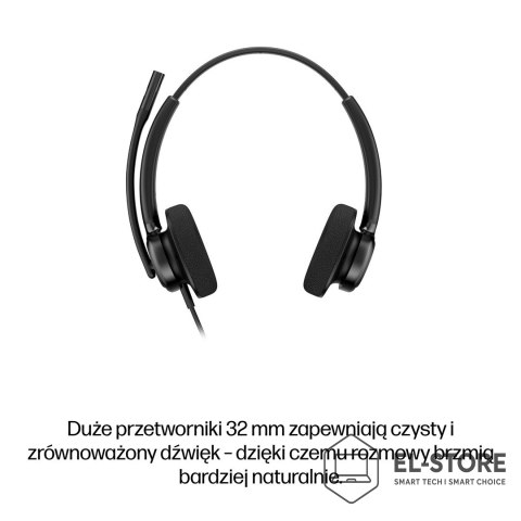 POLY HP Poly Mission 425 Classic - przewodowy zestaw słuchawkowy USB stereo (opakowanie zbiorcze)
