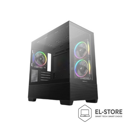 DEEPCOOL DeepCool CG380 3F Midi Tower Czarny