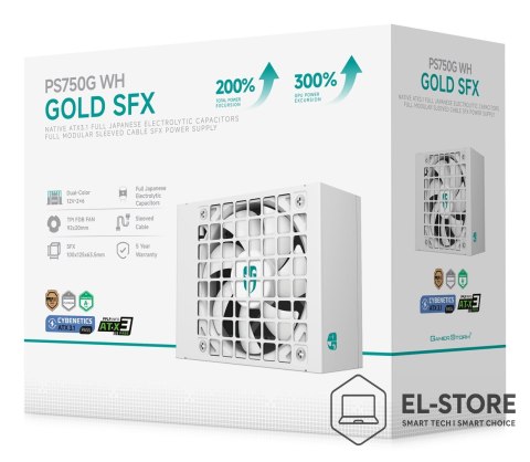 DEEPCOOL Zasilacz DeepCool PS750G-FE biały